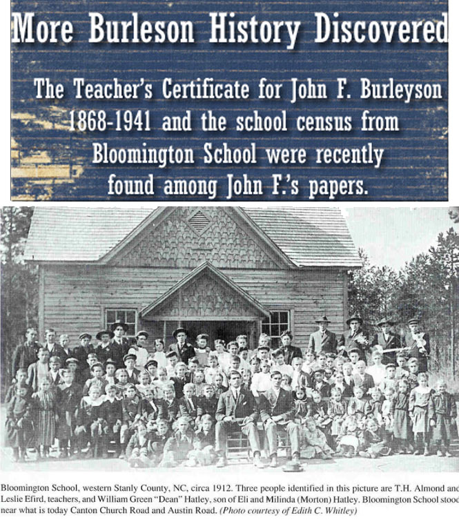 More Burleson History Discovered